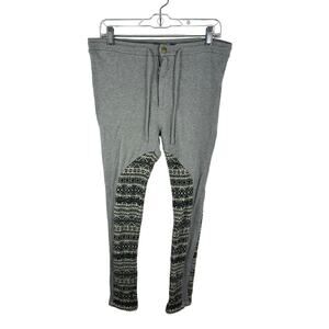 Adidas Grey Y-3 Yohji Yamamoto Sweatpants Size Small Fair Isle Wool